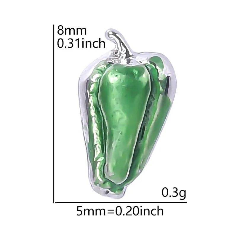 20 PCS/Package Alloy Color Block Pendant