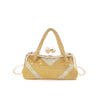 Gold Pink Black Aluminum Solid Color Square Evening Bags