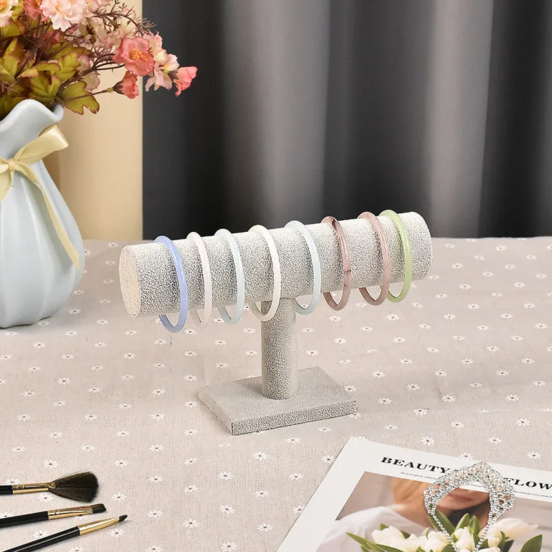 1 Piece Leather Flannel Modern Style Simple Style Solid Color Jewelry Display Jewelry Rack