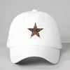 Women's Casual Classic Style Star Curved Eaves Baseball Cap