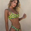 Women's Leopard 2 Pieces Set Bikinis Swimwear