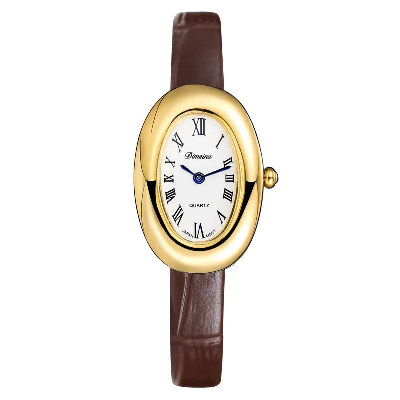 Vacation Simple Style Solid Color Buckle Quartz Watch Women's Watches