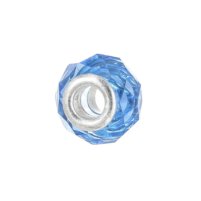 1 Piece 15*15mm Alloy Resin Geometric Polished Beads