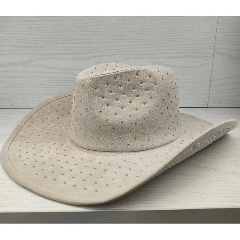 Men's Retro Ethnic Style Solid Color Big Eaves Fedora Hat