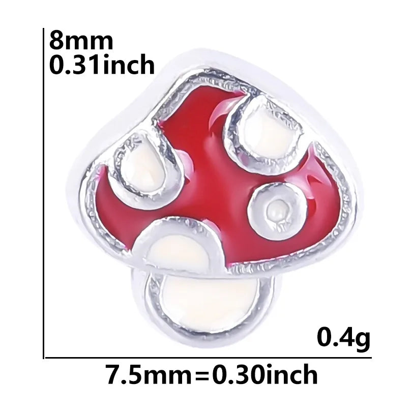 20 PCS/Package Alloy Color Block Pendant