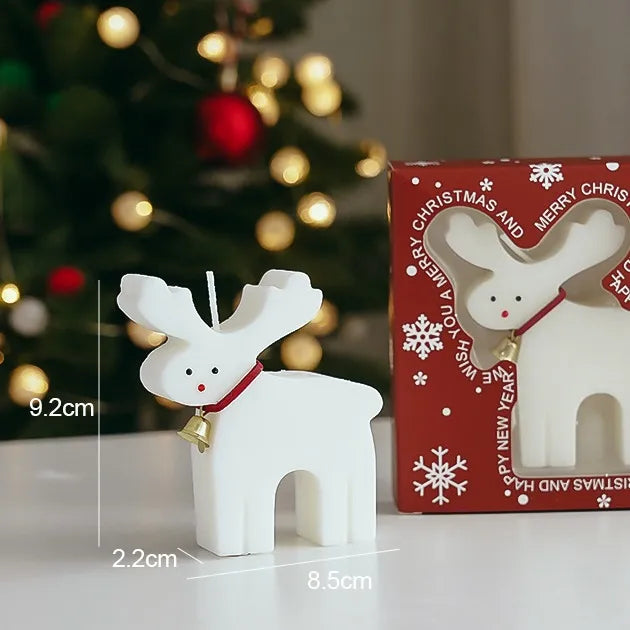 Cartoon Christmas Gift Box Creative Birthday Present Beautiful Resin Candle Souvenir Ideal For Christmas Small Gifts