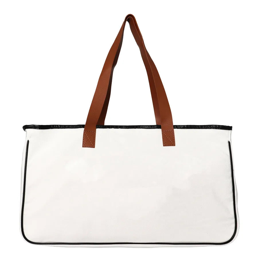 women's fashion letter canvas shopping bags