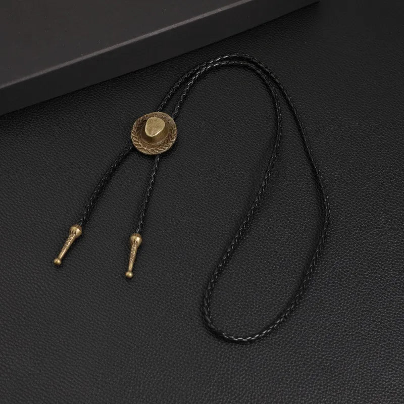 Vacation Classic Style Solid Color Pu Leather Alloy Men's Pendant Necklace Men Pendant Necklaces