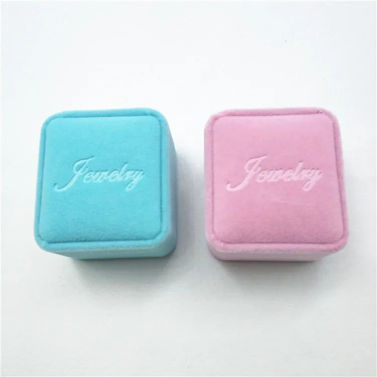 Flannel Solid Color Jewelry Boxes