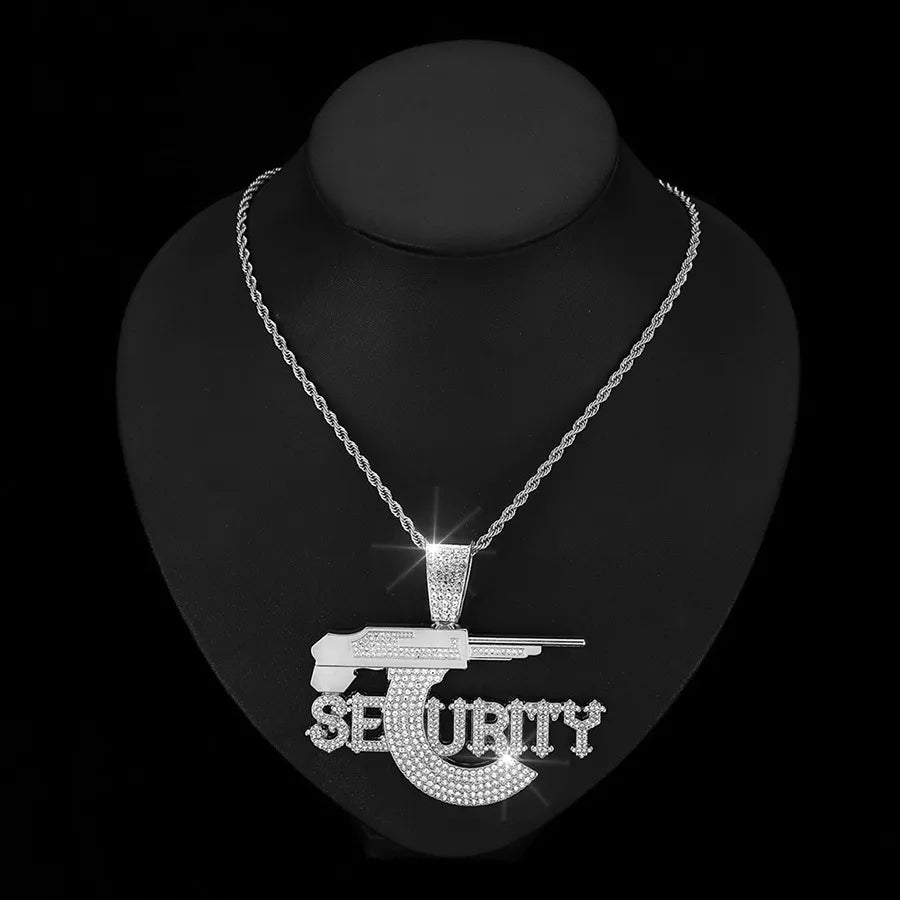 1 Piece Alloy Rhinestones Charms Pendant Necklace