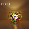No Retro Geometric Glass candlestick