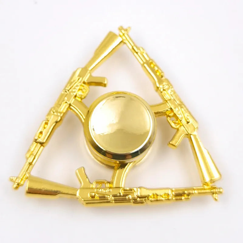 creative zinc alloy bronze hand spinner finger rotating decompression toy