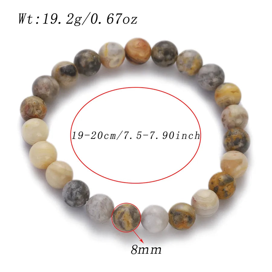 Retro Geometric natural stone Agate Bracelets In Bulk