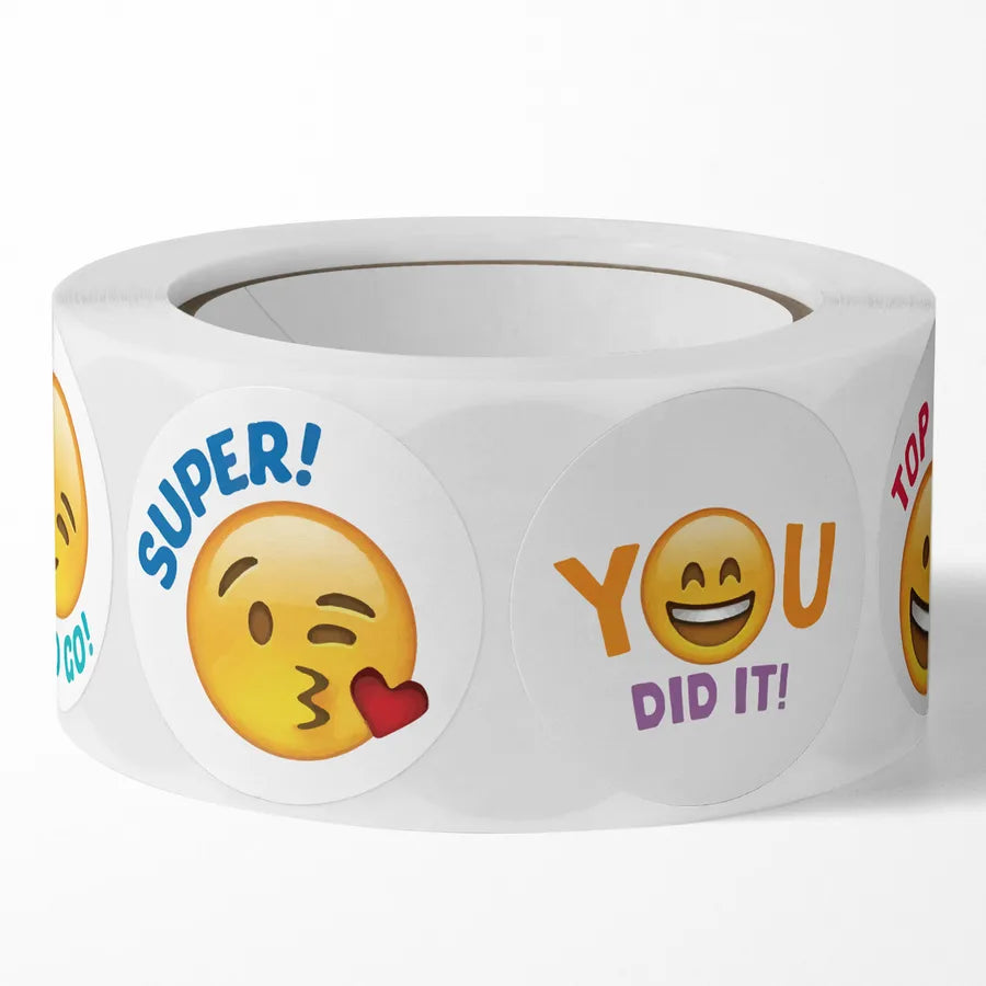 cute  Smile sticker children reward label sealing sticker