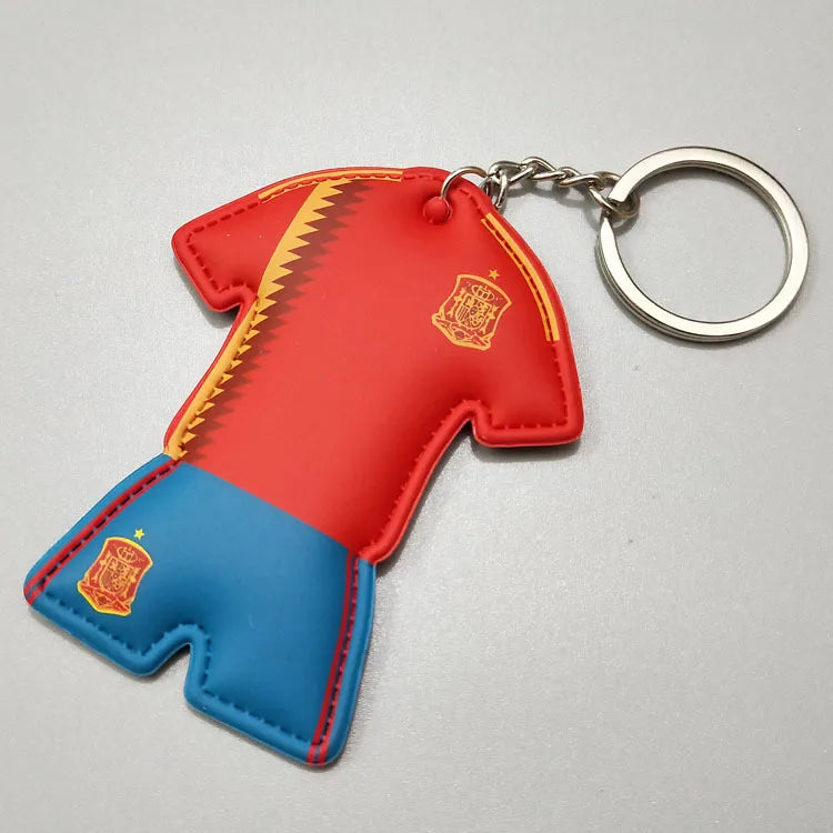1 Piece Streetwear Color Block Football Player Plastic Unisex Keychain