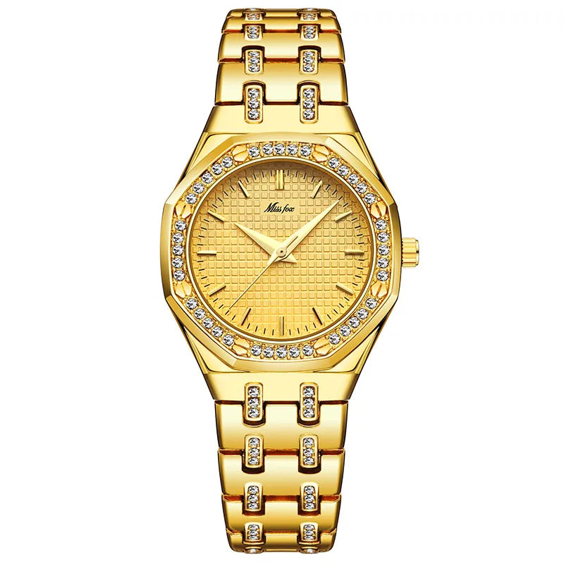 Casual Classic Style Solid Color Jewelry Buckle Quartz Women's Watches