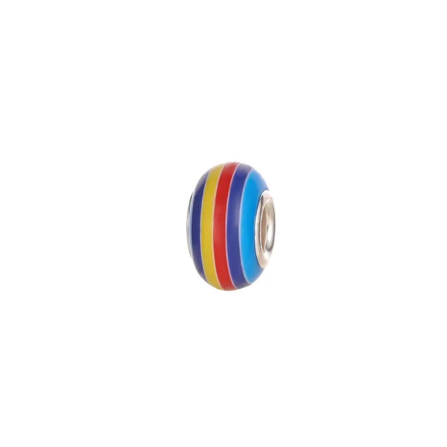 100 PCS/Package 8 * 14mm Resin Round Color Block Beads
