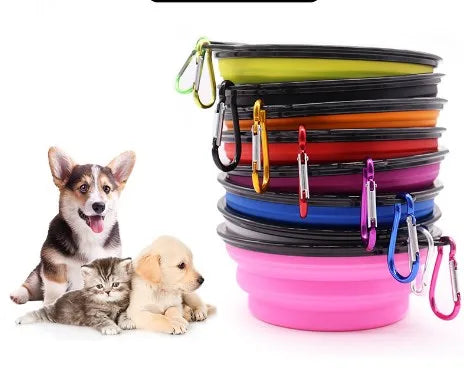 simple style plastic solid color pet tableware
