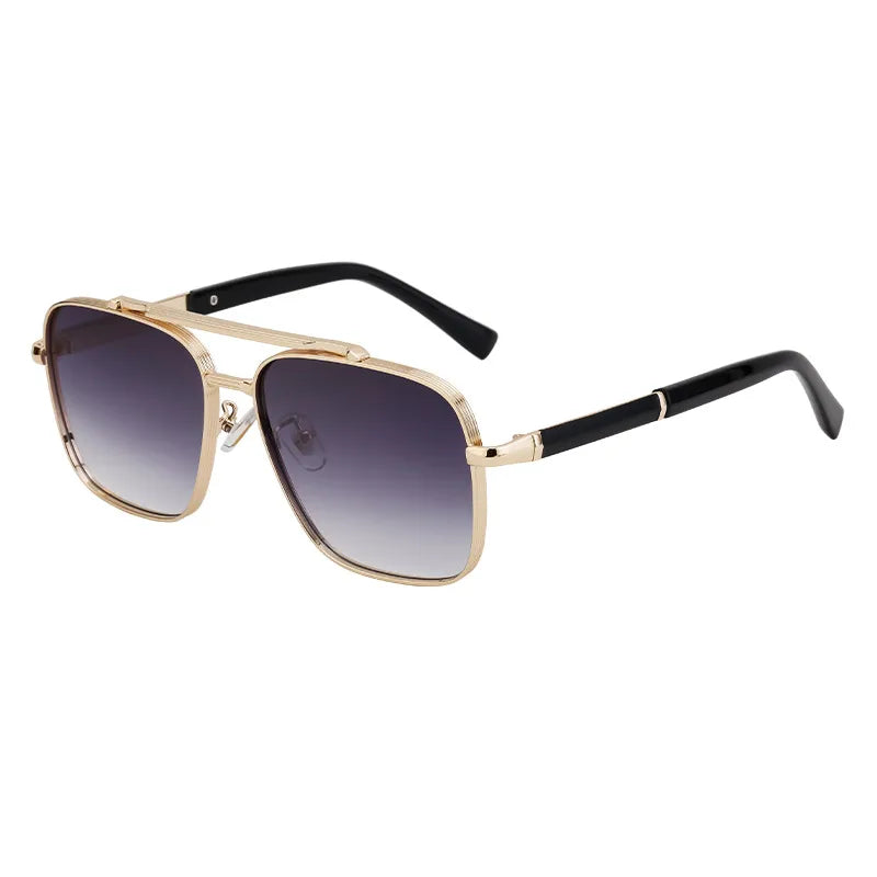Retro Classic Style Square Pc Square Full Frame Men's Sunglasses