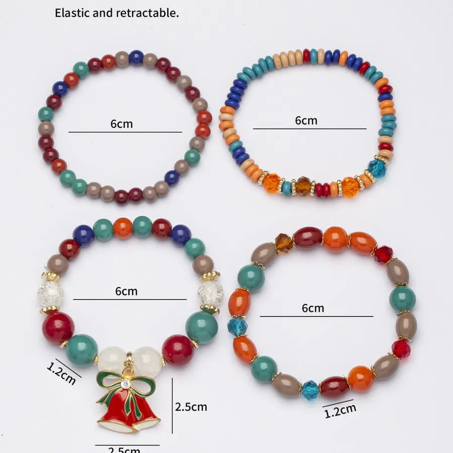 Christmas Gift Bohemian Multi-Layer Bead String Jewelry DIY Crystal String Beads Women's Christmas Bracelet