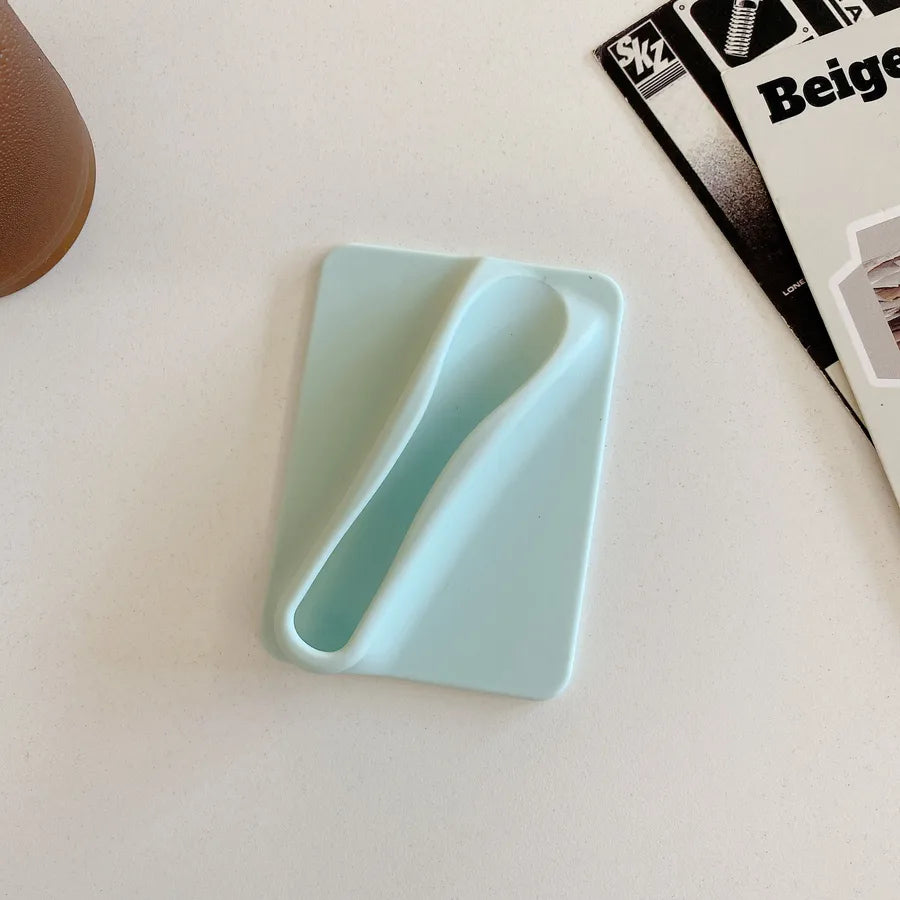 Simple Style Solid Color Silica Gel Phone Cases Phone Ring Grips