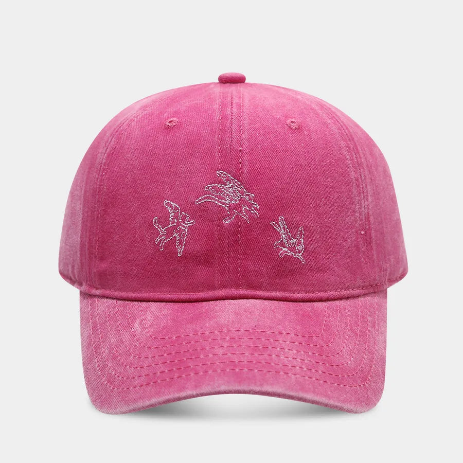 Unisex Casual Retro Simple Style Geometric Embroidery Curved Eaves Baseball Cap