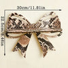Simple Style Snakeskin Bow Knot Wood Storage Rack Wall Art