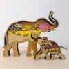 Vintage Style Elephant Wood Home Daily Ornaments 1 Piece