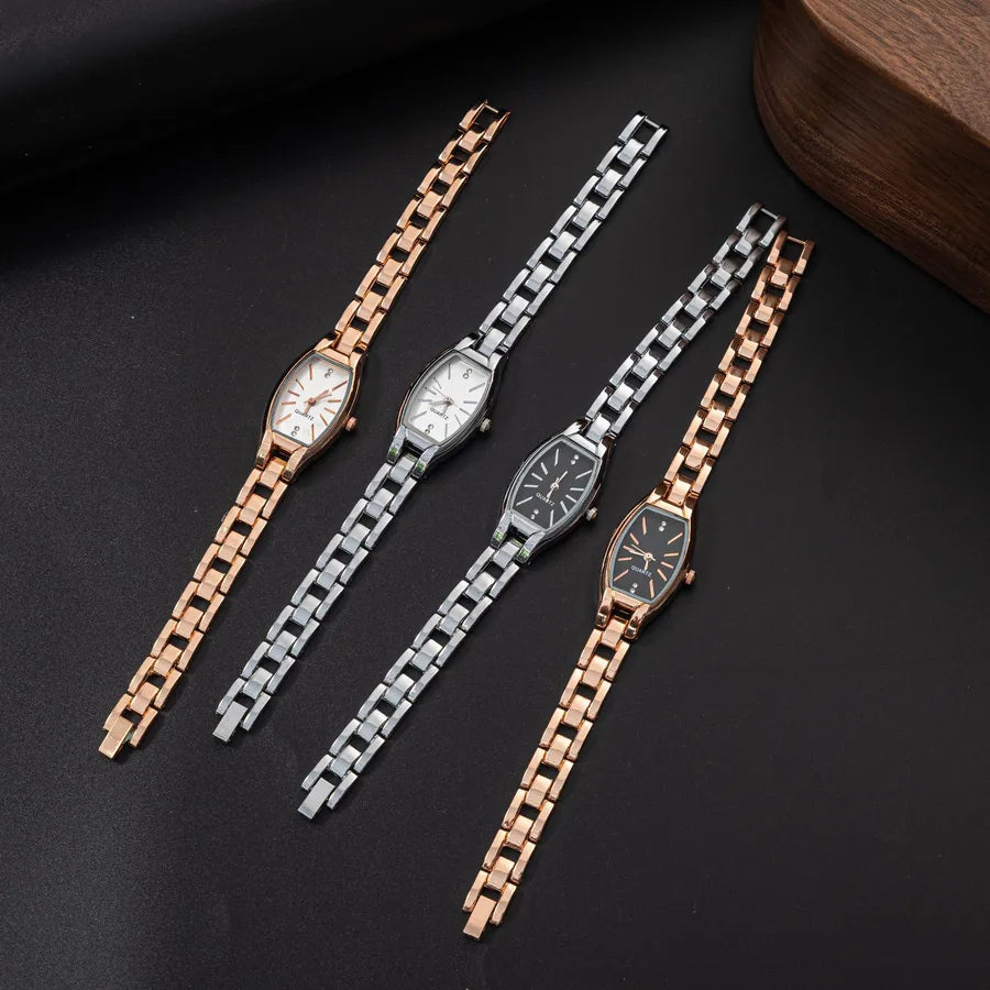 Simple Style Classic Style Solid Color Jewelry Buckle Quartz Watch Women's Watches