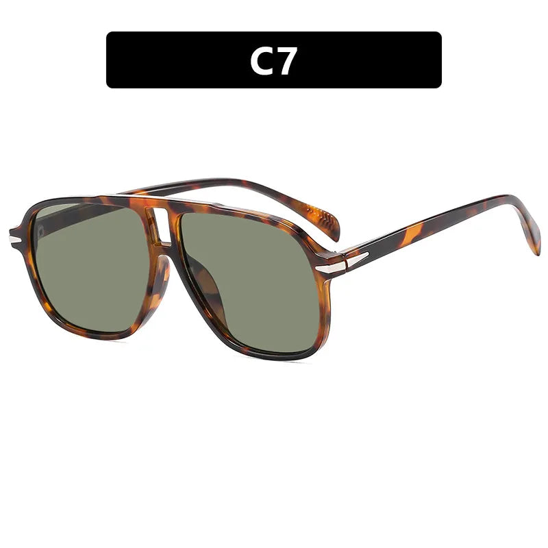 Retro Streetwear Geometric Pc Square Full Frame Glasses