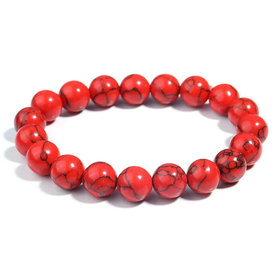 Accessories New Products  Explosions Natural Red Pine Stone Beaded Bracelet Student Tray Play Bracelet Wholesale Foreign Trade
