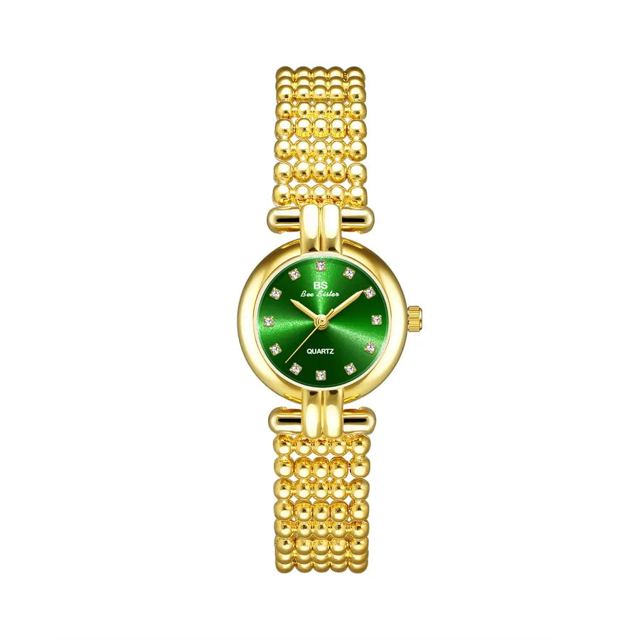 Retro Solid Color Jewelry Buckle Quartz Watch Women's Watches