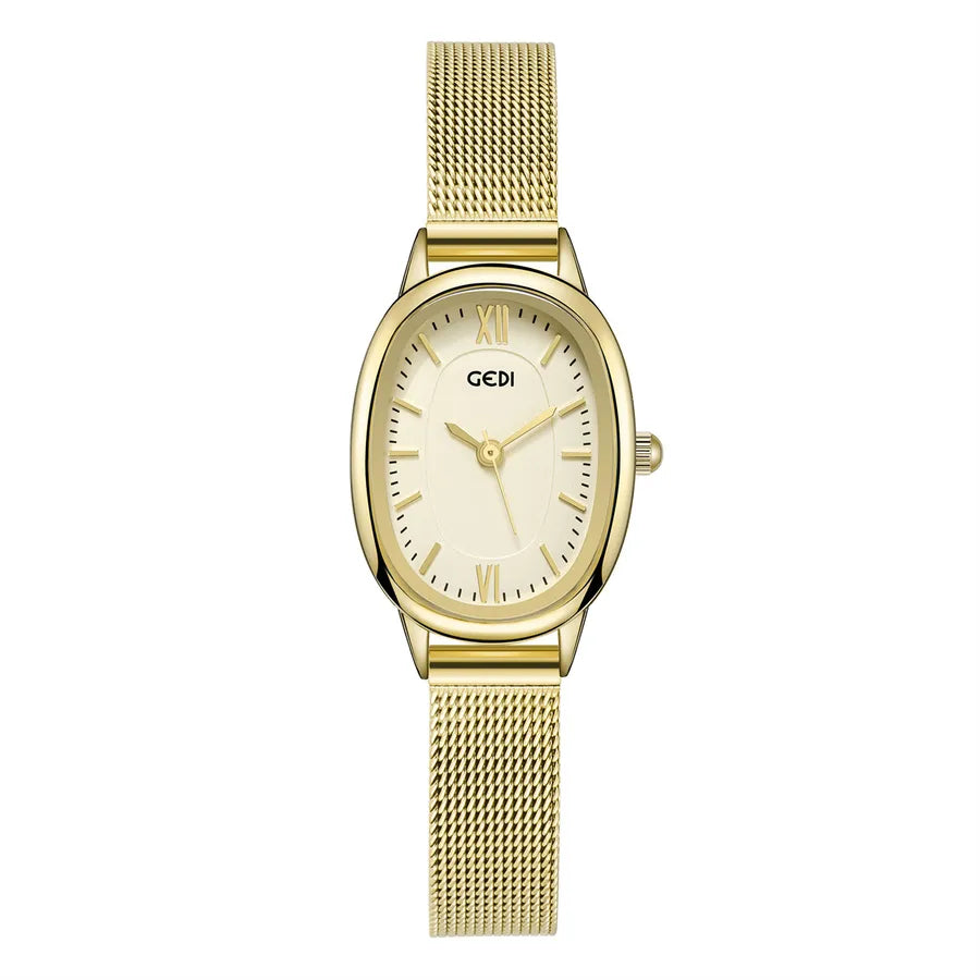 Casual Solid Color Single Folding Buckle Quartz Watch Women's Watches