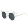 Children's Sunglasses Color Simple Cat Ear UV Protection Sunglasses Boys and Girls Eye Protection Cartoon Glasses Sunglasses