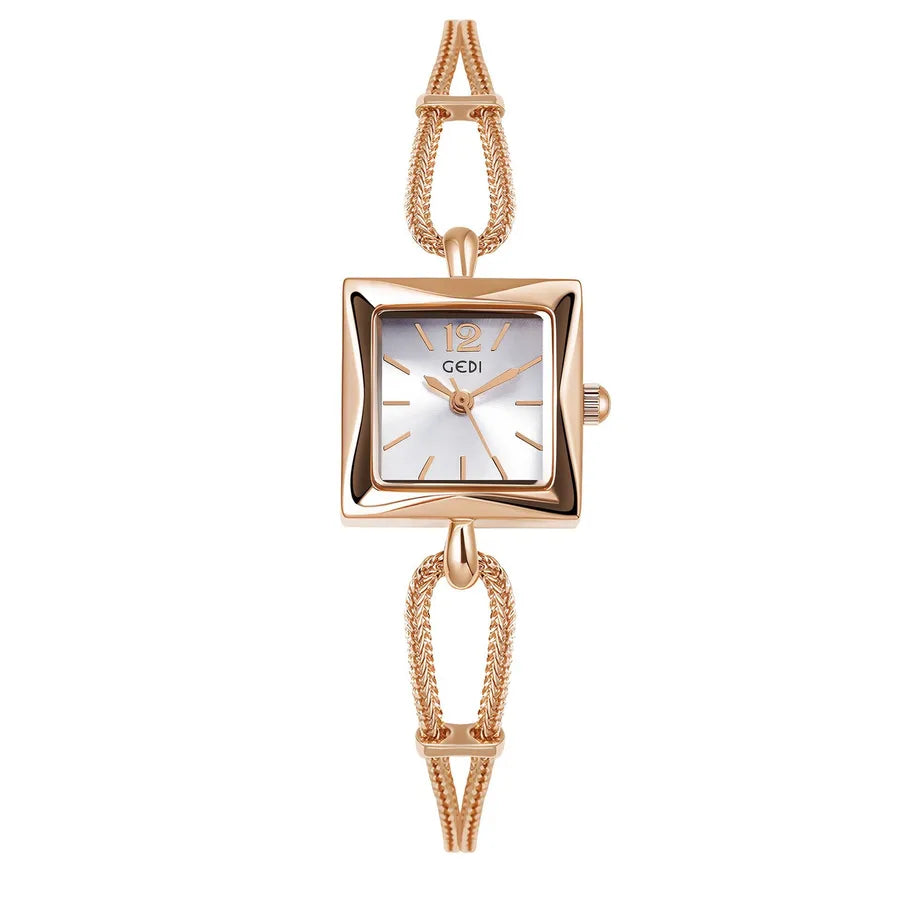 Japanese Style Solid Color Jewelry Buckle Quartz Watch Women's Watches