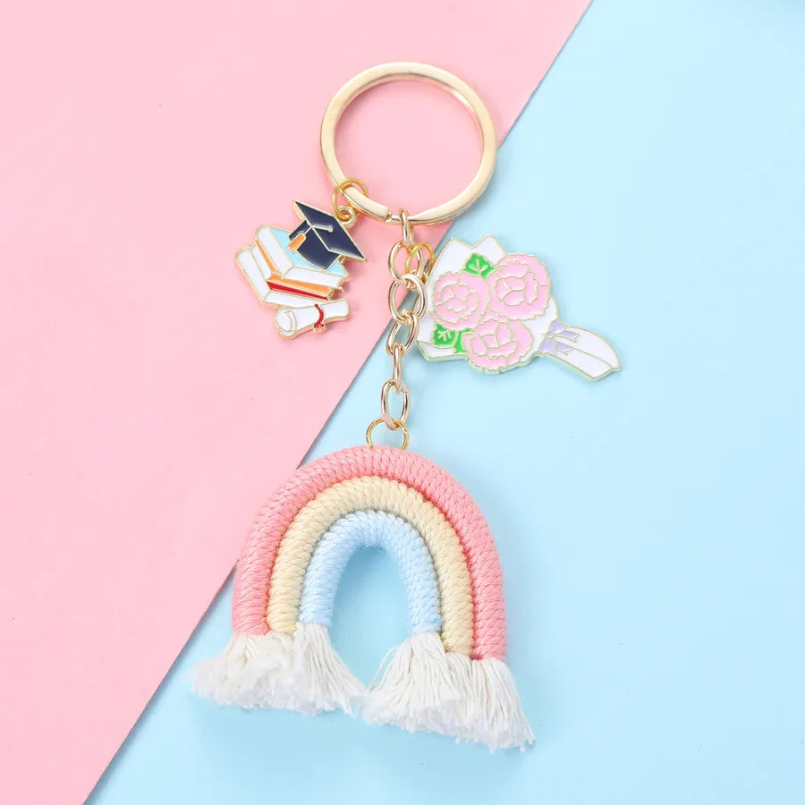 Casual Cute Luxurious Letter Alloy Asymmetrical Keychain