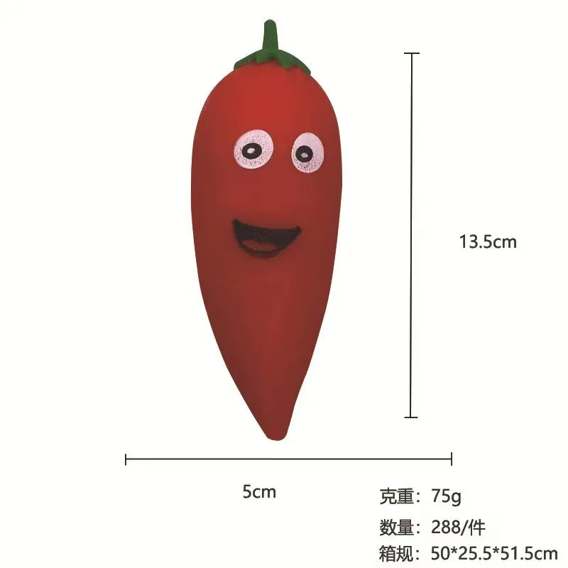 Cartoon Vegetable plastic squishy toy
