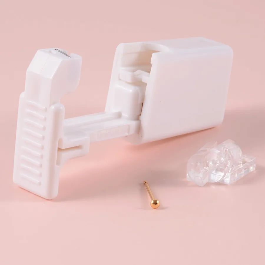 Disposable Low Beating Nose Stud Tool Nose Stud Staple Gun Built-in 316L Zircon Stainless Steel Earrings Nose Ring Nose Stud Piercing Tool