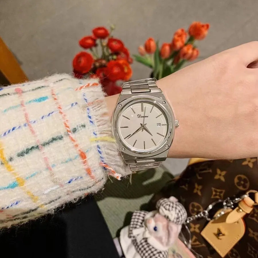 Vintage Style Classic Style Round Single Folding Buckle Quartz Watch Women's Watches