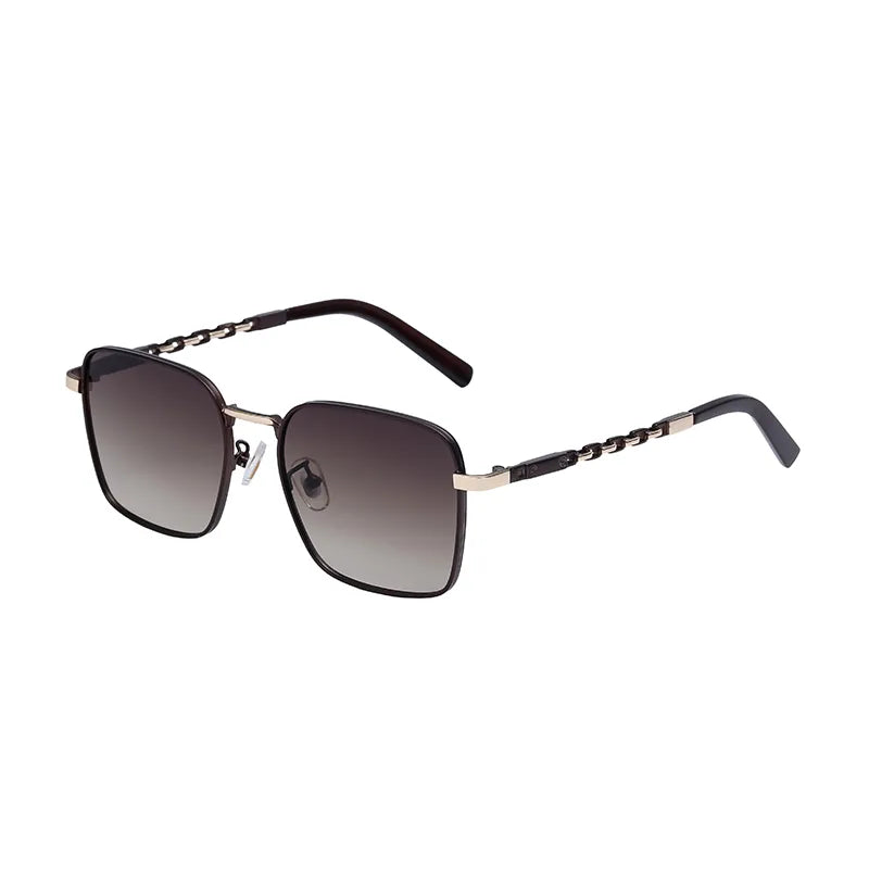 Retro Vacation Classic Style Square Pc Square Full Frame Men's Sunglasses