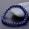 Hot Selling Bracelet Jewelry Green Gold Tiger Eye Stone Single Ring Elastic Bracelet Simple Men's Gift Bracelet