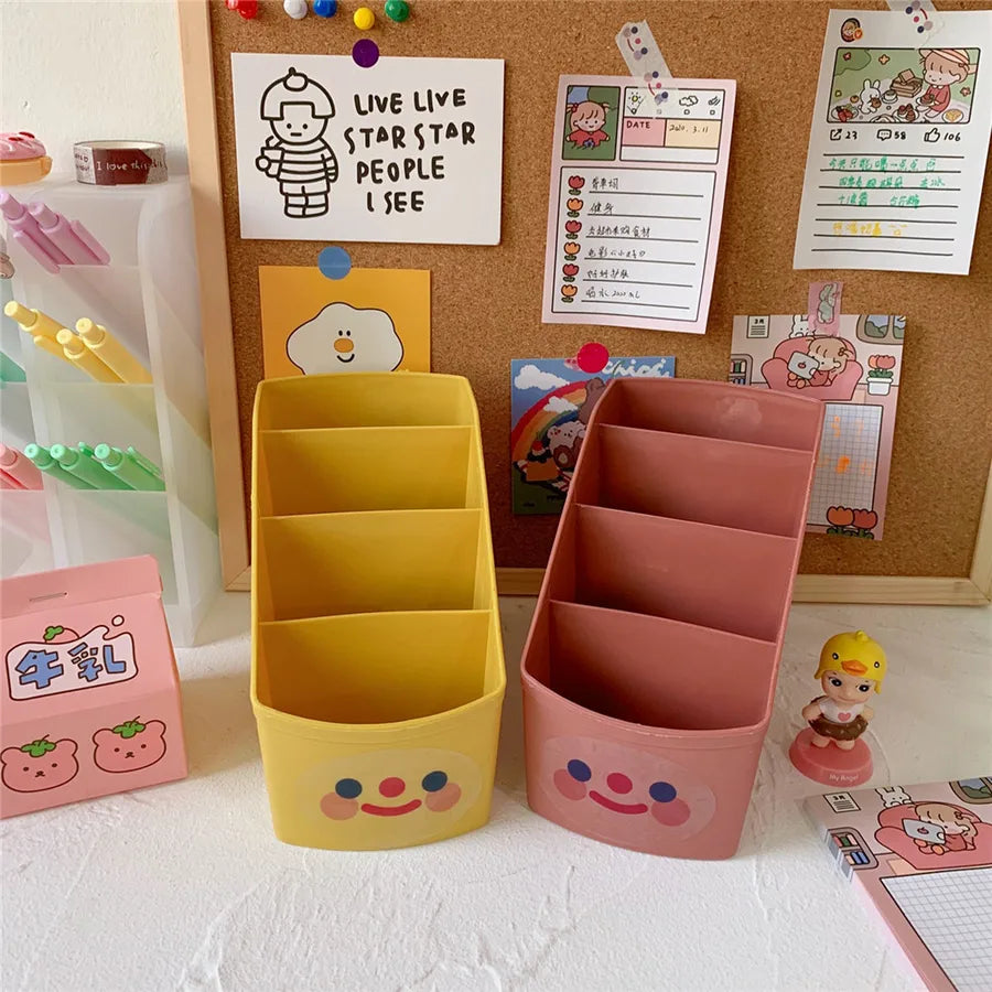 Cartoon PP Plastic Cute Simple Style Storage Box