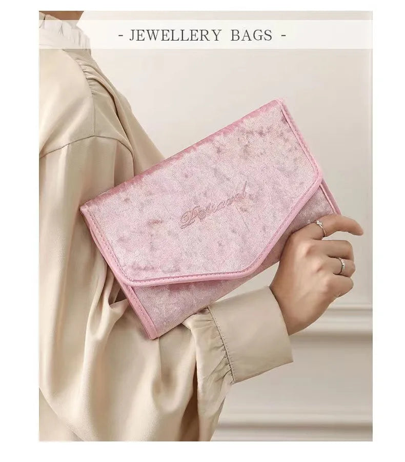 Casual Solid Color Cloth Jewelry Packaging Bags
