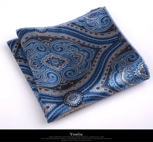 formal paisley polyester unisex pocket square 1 piece
