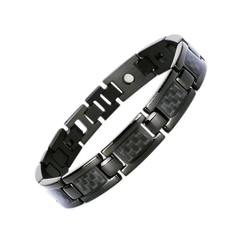 basic retro classic style geometric titanium steel men's bracelets