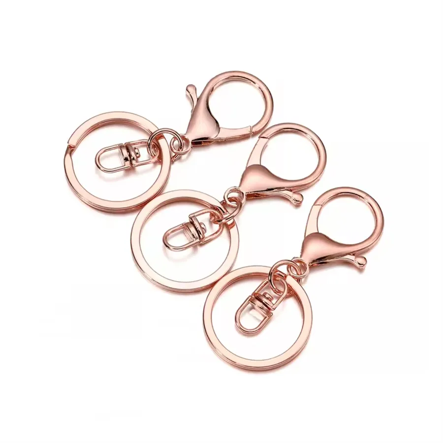 5 PCS/Package 30*65mm Alloy Solid Color Polished Jewelry Buckle Lobster Clasp Keychain Jewelry Accessories