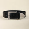 basic solid color imitation leather women's leather belts