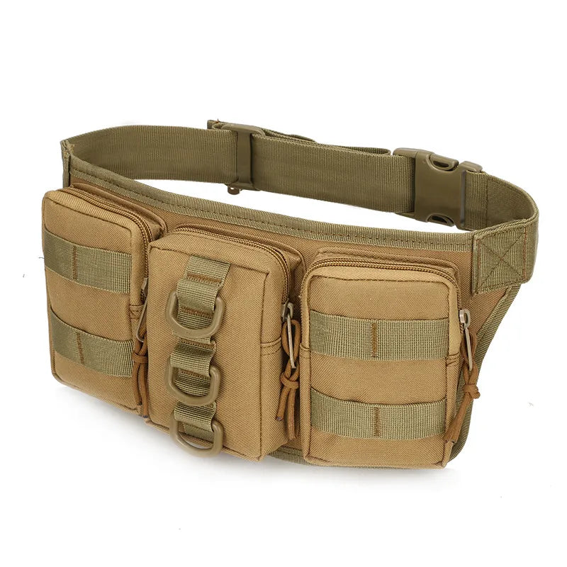 Unisex Simple Style Camouflage Oxford Cloth Waist Bags