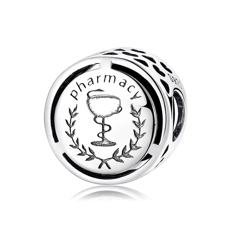 1 Piece 925 Sterling Silver Geometric Round Jewelry Accessories