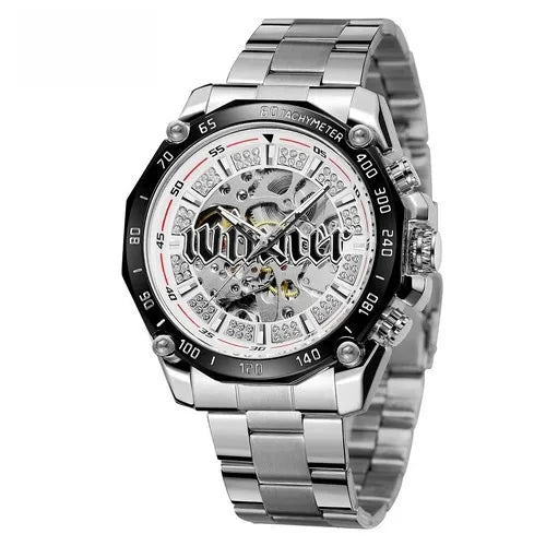 New winner  style men's fashion leisure hollow mechanical movement automatic mechanical watch